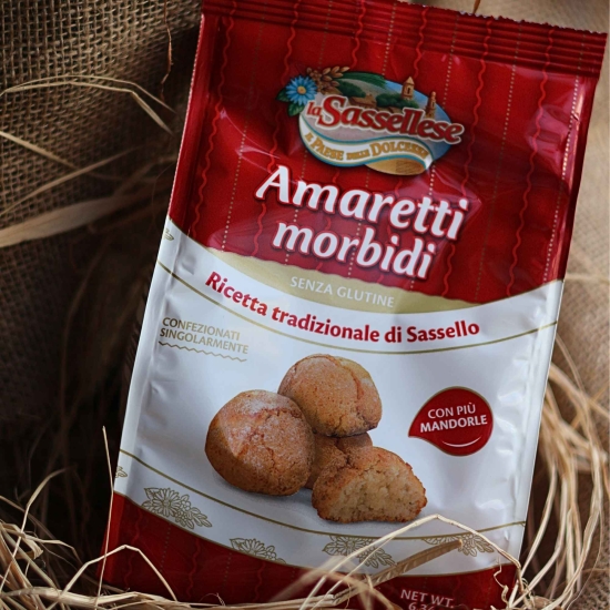 Ciasteczka bezglutenowe Amaretti 180g - Amaretti morbidi SENZA GLUTINE